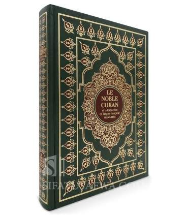 Le Coran français/arabe Grand format Blanc doré
