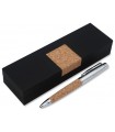 Metal & cork pen in its box - Engraved SifatuSafwa calligraphy