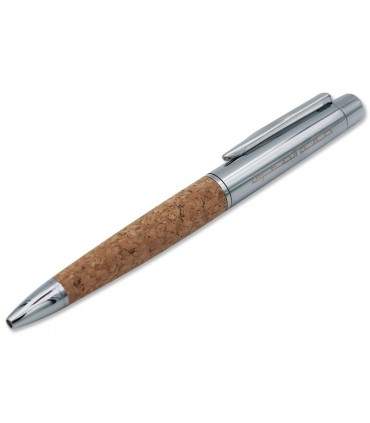 Metal & cork pen in its box - Engraved SifatuSafwa calligraphy - قلم حبر جاف معدني وفلين صفة الصفوة في علبته
