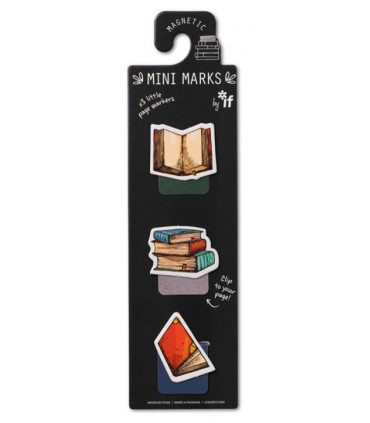 3 mini marque-pages magnétiques rétro - Livres