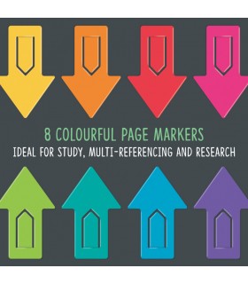 Multi-Reference Bookmarks : 8 colourful clip-on style arrows