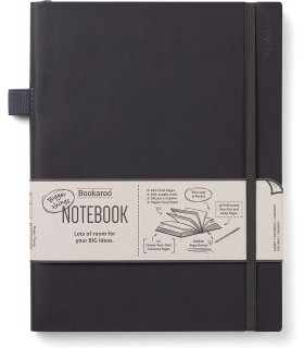 Cahier de notes noir Bigger Things (19 x 25cm) - Bookaroo