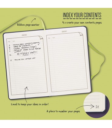 Carnet de notes Noir (A5) / Bullet Journal - Bookaroo