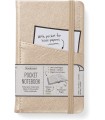 Carnet de notes Or avec poche frontale (A6) - Bookaroo