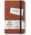 Brown Notebook with front pocket (A6) Journal - Bookaroo
