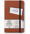 Carnet de notes Marron avec poche frontale (A6) - Bookaroo