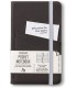 Black Notebook with front pocket (A6) Journal - Bookaroo