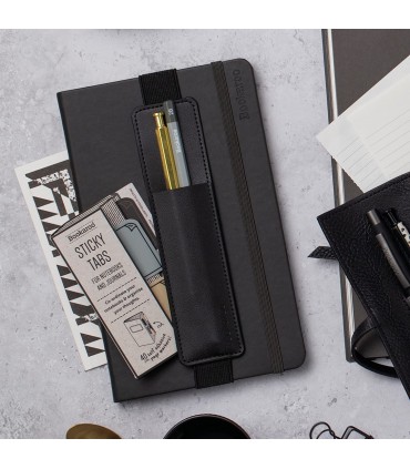 Black Pen Pouch to be attached on a book/notebook
