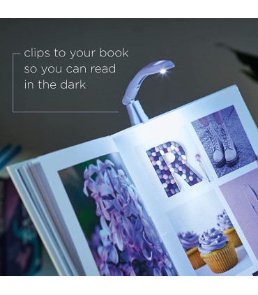Petite lampe torche pour livre - Mauve