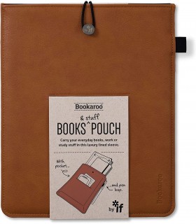 Your everyday books or study stuff Pouch - Brown - Bookaroo