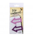 Purple line marker arrows - Set of 2 bookmarks