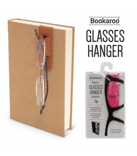 Porte-lunettes de qualité en similicuir rose - Bookaroo