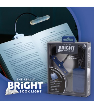 The Really Bright Book Light - Blue (Flexible & Adjustable)