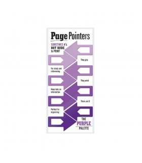 Page Pointers : 8 purple clip-on style arrows