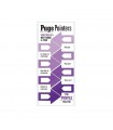 Page Pointers : 8 purple clip-on style arrows