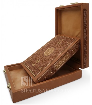 Quran in its luxury box - Leather engraved