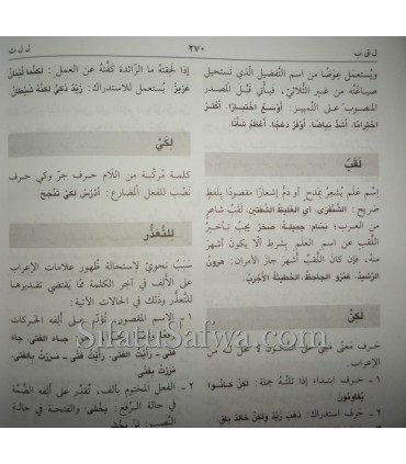 Dictionnaire des termes grammaticaux arabe  قاموس الجيب في لغة النحو العربي